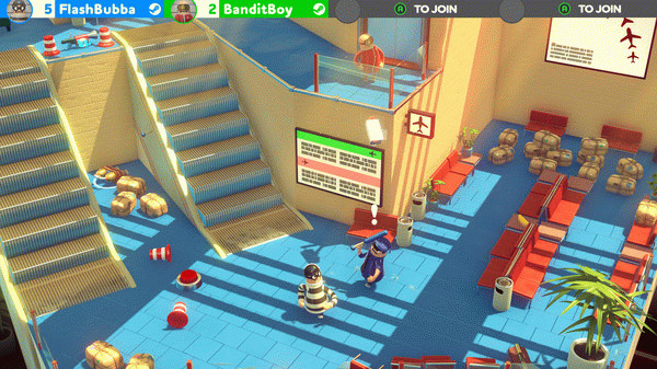 Игра Rubber Bandits, скриншот
