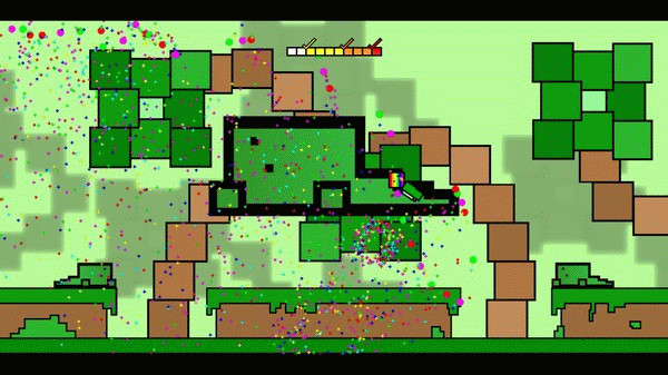 Игра Rubber Ducky and the Rainbow Gun, скриншот