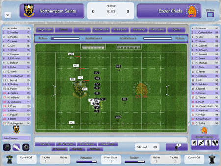 Игра Rugby Union Team Manager 2015, скриншот