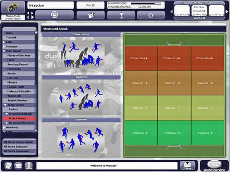 Игра Rugby Union Team Manager 2015, скриншот