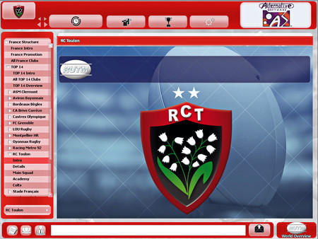Игра Rugby Union Team Manager 2015, скриншот