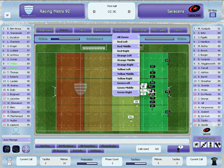 Игра Rugby Union Team Manager 2015, скриншот