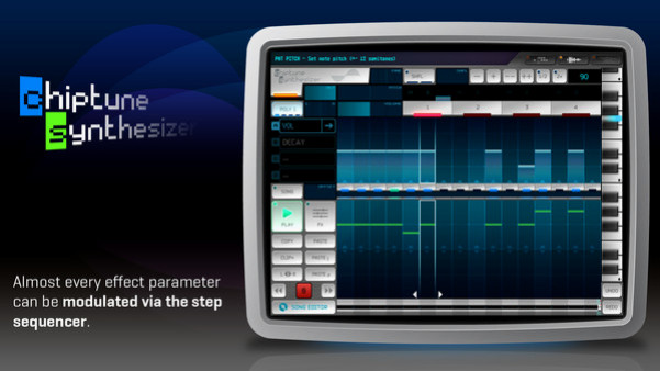 Игра Rytmik Lite Chiptune Synthesizer, скриншот