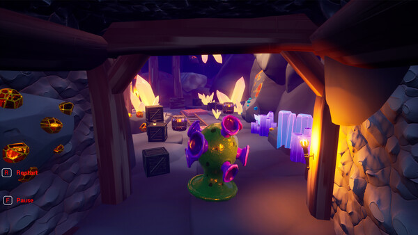 Игра Sad Virus Cave, скриншот