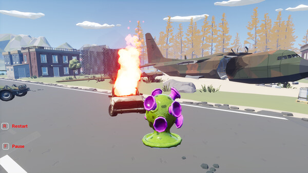 Игра Sad Virus Military, скриншот