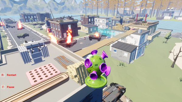 Игра Sad Virus Military, скриншот