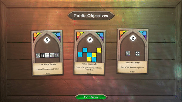 Игра Sagrada, скриншот