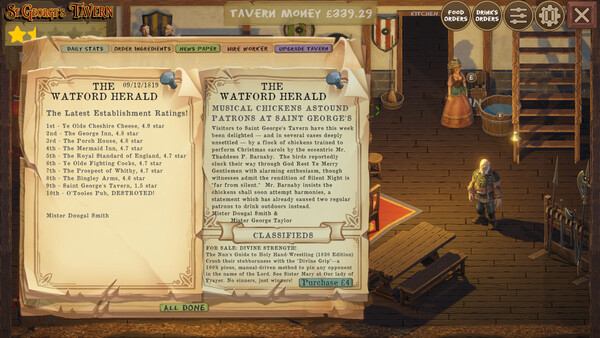 Игра Saint George's Tavern, скриншот