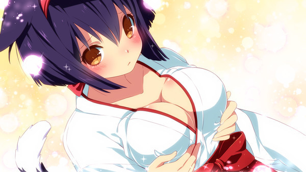 Игра Sakura Shrine Girls, скриншот