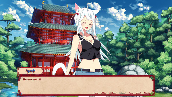 Игра Sakura Shrine Girls, скриншот