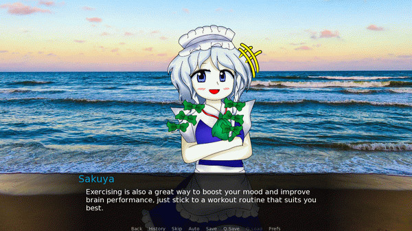 Игра Sakuya Izayoi Gives You Advice And Dabs, скриншот