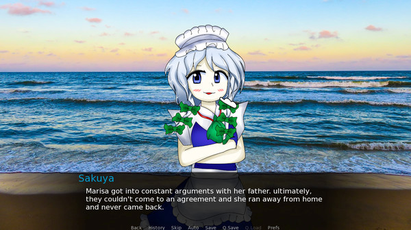 Игра Sakuya Izayoi Gives You Advice And Dabs, скриншот