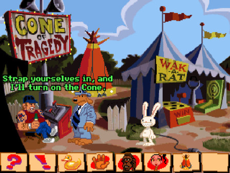 Игра Sam & Max Hit the Road, скриншот