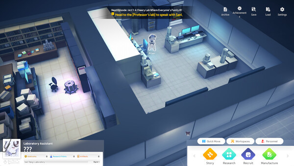 Игра Sani Yang's Laboratory, скриншот