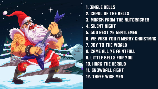 Игра Santa Rockstar OST, скриншот