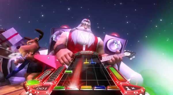 Игра Santa Rockstar, скриншот