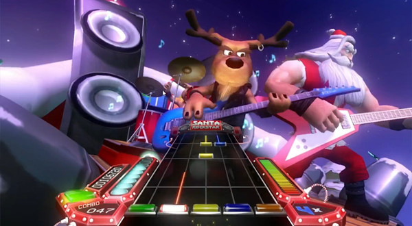 Игра Santa Rockstar, скриншот