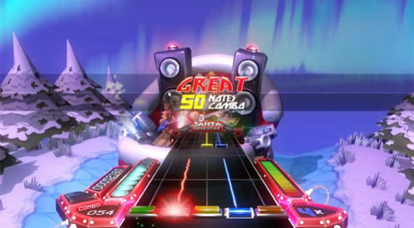Игра Santa Rockstar, скриншот