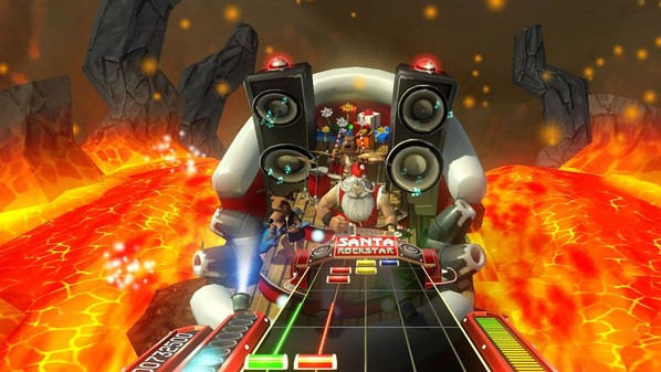 Игра Santa Rockstar, скриншот