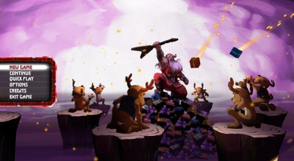 Игра Santa Rockstar, скриншот