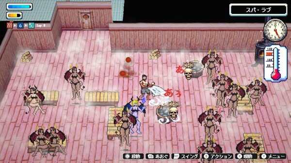Игра Sauna of the DEAD, скриншот