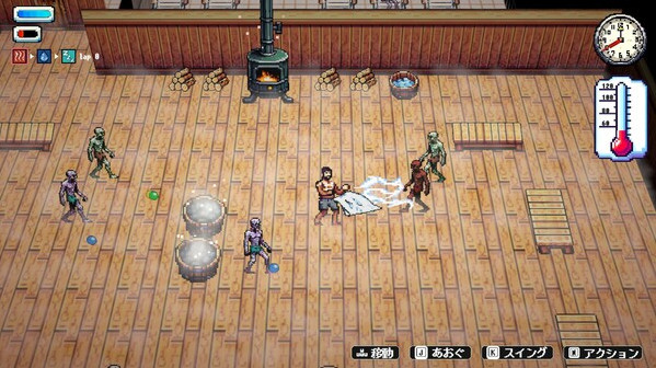Игра Sauna of the DEAD, скриншот