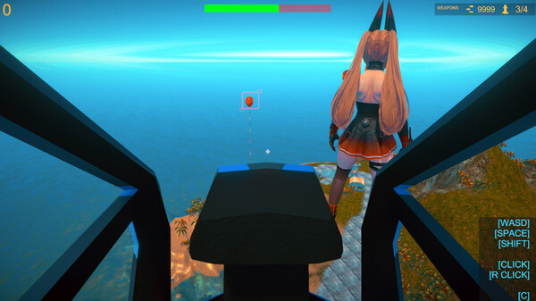 Игра Save Giant Girl from monsters, скриншот