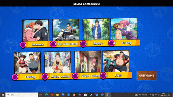 Игра Saylor Anime Puzzle Boys & Girls, скриншот