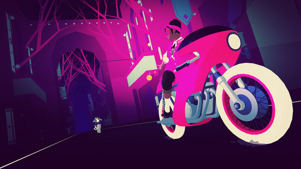 Игра Sayonara Wild Hearts, скриншот