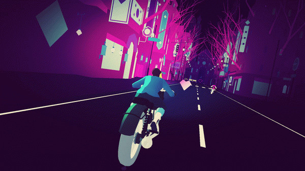 Игра Sayonara Wild Hearts, скриншот