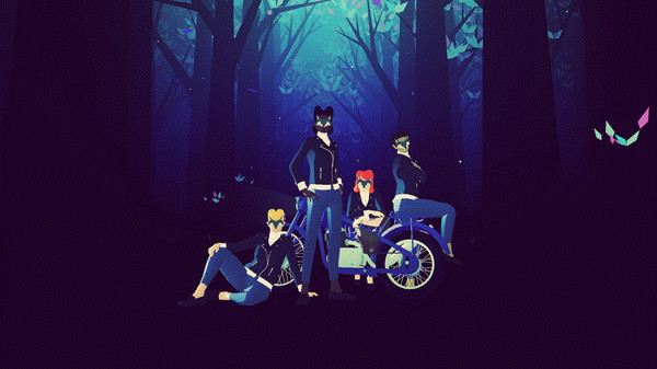 Игра Sayonara Wild Hearts, скриншот