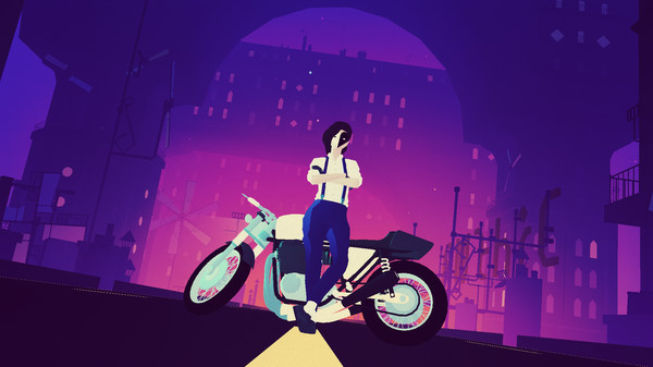 Игра Sayonara Wild Hearts, скриншот