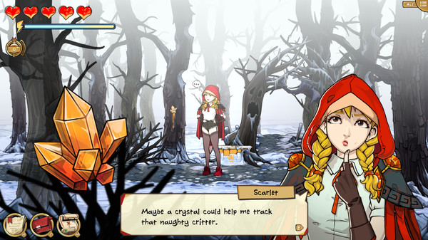 Игра Scarlet Hood and the Wicked Wood, скриншот