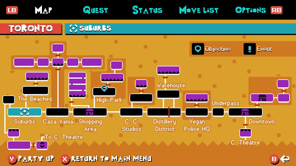 Игра Scott Pilgrim EX, скриншот