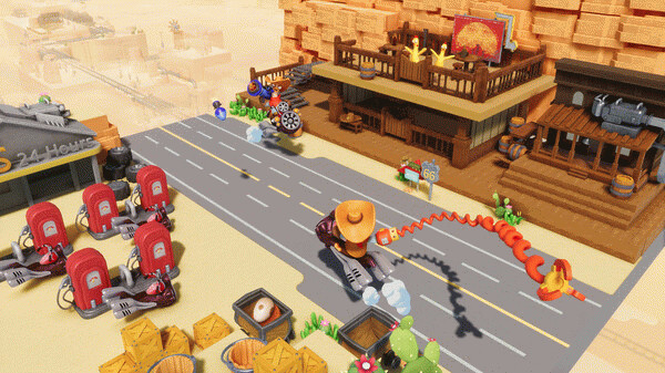 Игра Screaming Chicken: Ultimate Showdown, скриншот