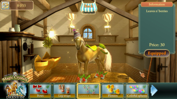 Игра Secret of the Magic Crystals - Dress Up, скриншот