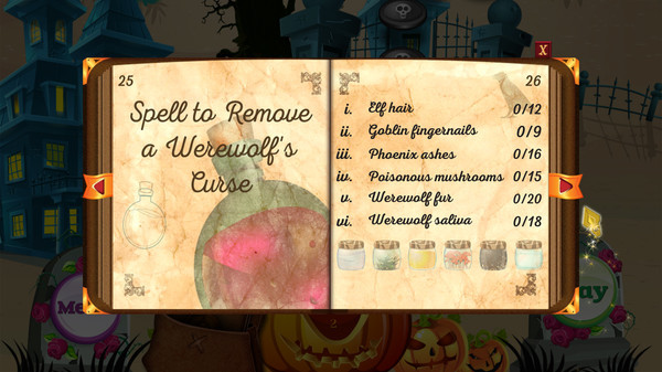 Игра Secrets of Magic: The Book of Spells, скриншот