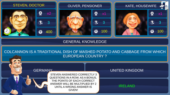 Игра Select Quiz, скриншот