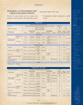 Игра Sengoku Jidai – Colonies and Conquest Army Book pdf, скриншот