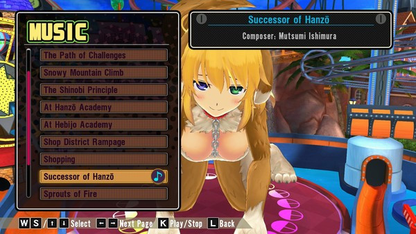 Игра SENRAN KAGURA Peach Ball - SENRAN KAGURA SV Stage BGM, скриншот