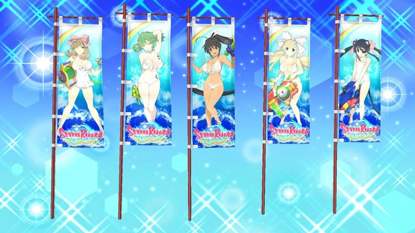 Игра SENRAN KAGURA Peach Beach Splash - Crimson Squad Item Pack, скриншот