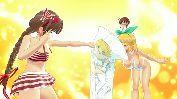 Игра SENRAN KAGURA Peach Beach Splash - Hebijo Item Pack, скриншот