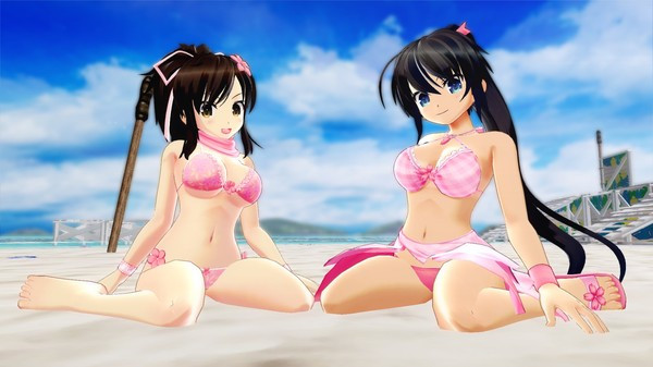 Игра SENRAN KAGURA Peach Beach Splash - Sakura Swimsuit Pack, скриншот