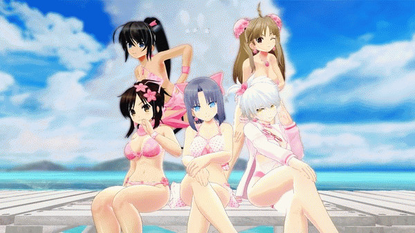 Игра SENRAN KAGURA Peach Beach Splash - Sakura Swimsuit Pack, скриншот