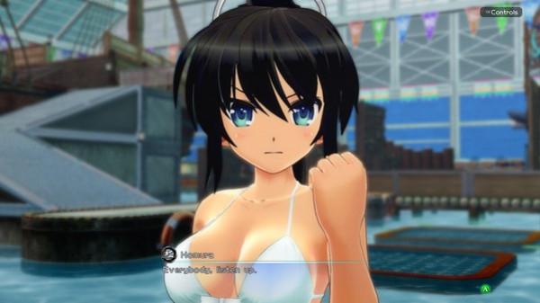 Игра SENRAN KAGURA Peach Beach Splash, скриншот