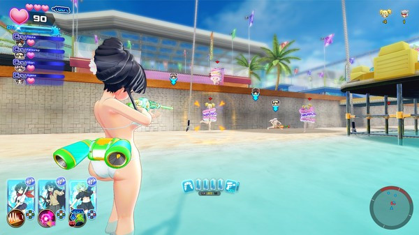 Игра SENRAN KAGURA Peach Beach Splash, скриншот