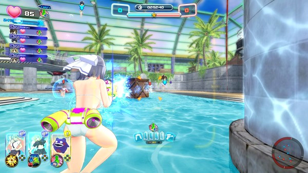 Игра SENRAN KAGURA Peach Beach Splash, скриншот
