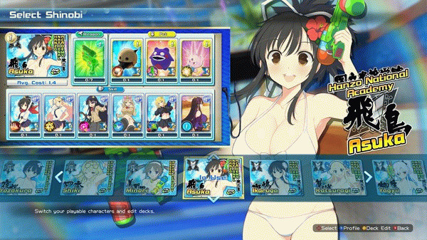 Игра SENRAN KAGURA Peach Beach Splash, скриншот