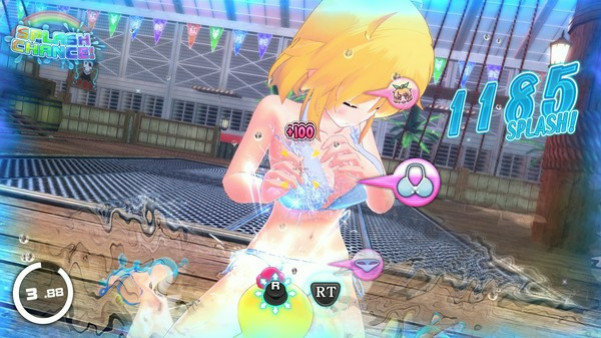 Игра SENRAN KAGURA Peach Beach Splash, скриншот