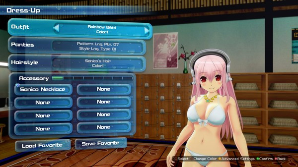Игра SENRAN KAGURA Peach Beach Splash - Super Sonico Character Pack, скриншот
